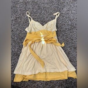 Vintage Abercrombie and fitch tie babydoll top
